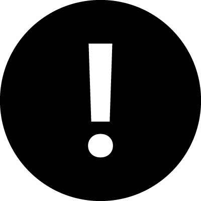 circle with exclamation mark